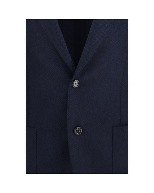 Lardini Blue Wool Oves Aries Jacket for men