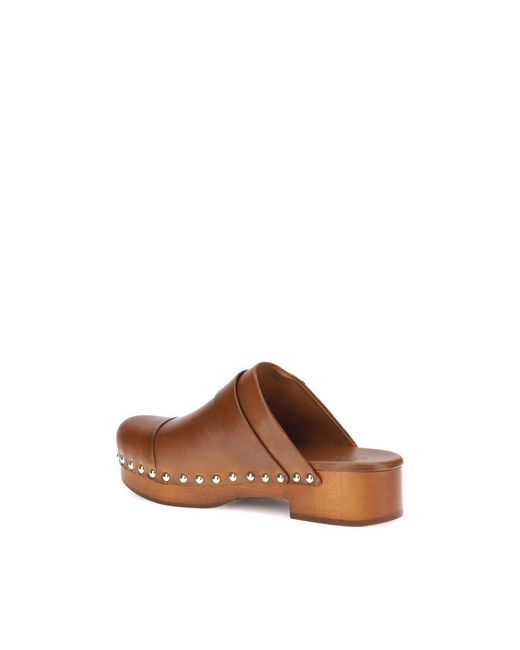 Chloé Brown Calf Leather Bos Taurus Clogs for men