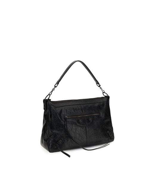Balenciaga Black Lamb Ovis Aries Aries Shoulder Bag for men