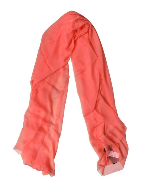 Dolce & Gabbana Pink Light Stole Neck Wrap Shawl Scarf for men