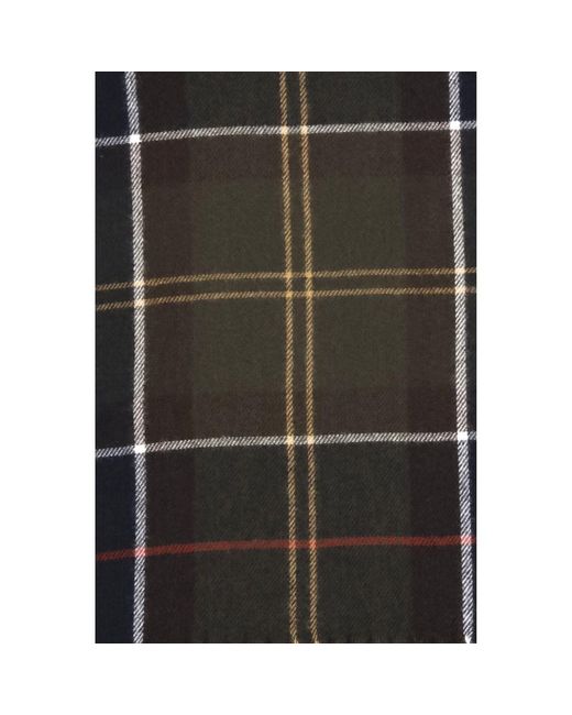 Barbour Black Bicolor Wool Oves Aries Scarf