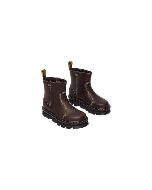 Dr. Martens Brown Leather Ankle Boots
