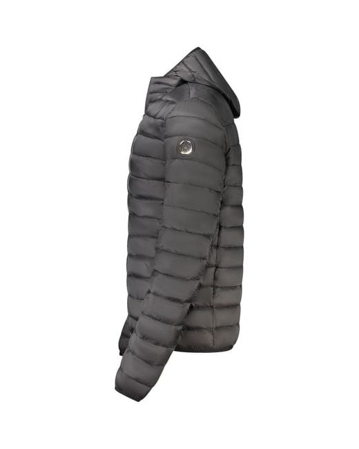 Roberto Cavalli Gray Black Polyester Light Jacket for men