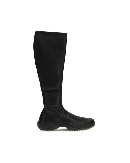 Miu Miu Black Lamb Ovis Aries Ankle Boots