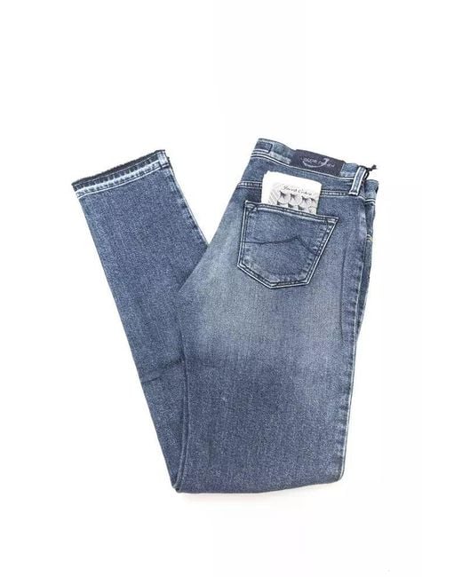 Jacob Cohen Blue Cotton Jeans