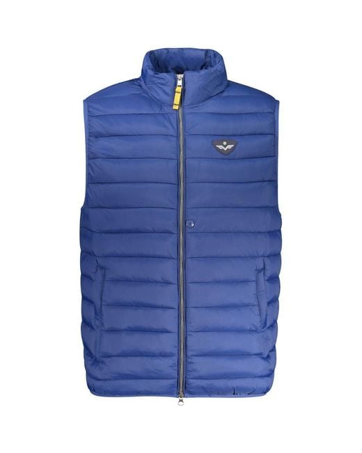 Armata Di Mare Blue Polyamide Jacket for men