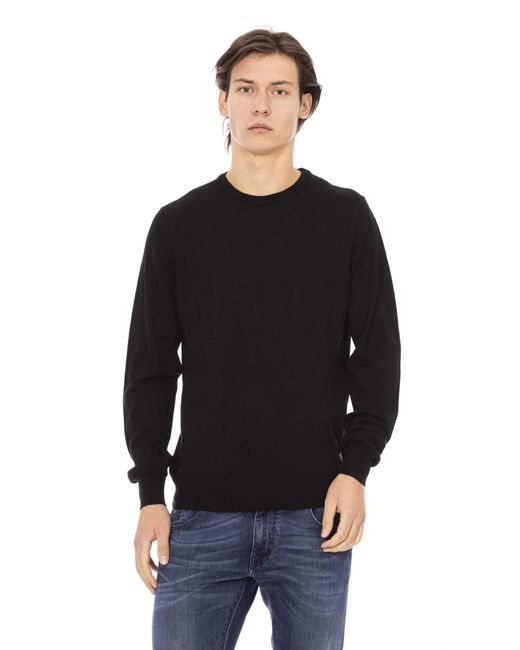 Baldinini Black Fabric Sweater for Men Lyst