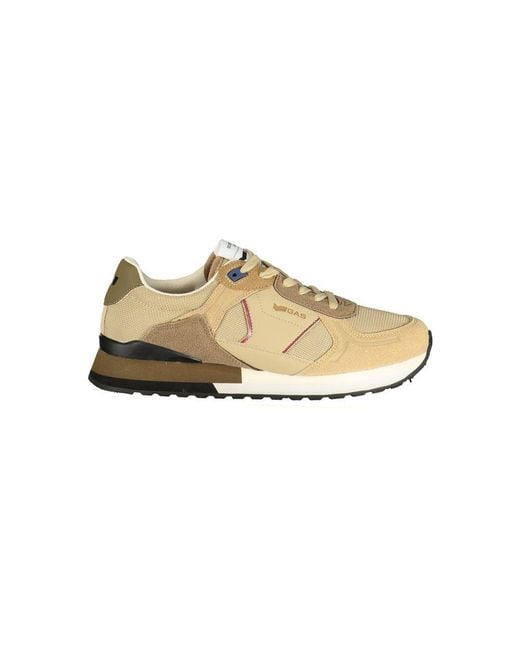 Gas Natural Beige Polyurethane Men Sneaker for men