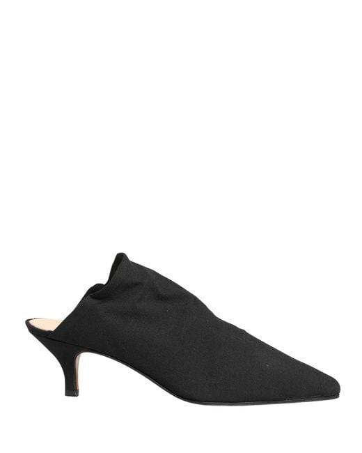Dolce & Gabbana Black Suede Heel Mule Shoes