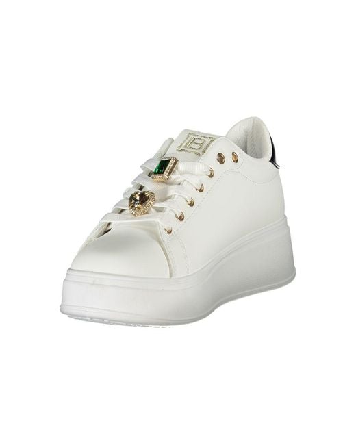 Laura Biagiotti White Synthetic Sneaker