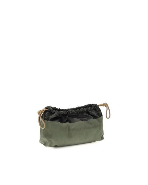 Pierre Hardy Green Bicolor Calf Leather Bos Taurus Clutch Bag