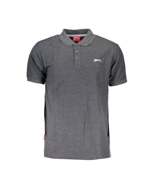 Slazenger 1881 Gray Grigio Polyester Men Polo for men