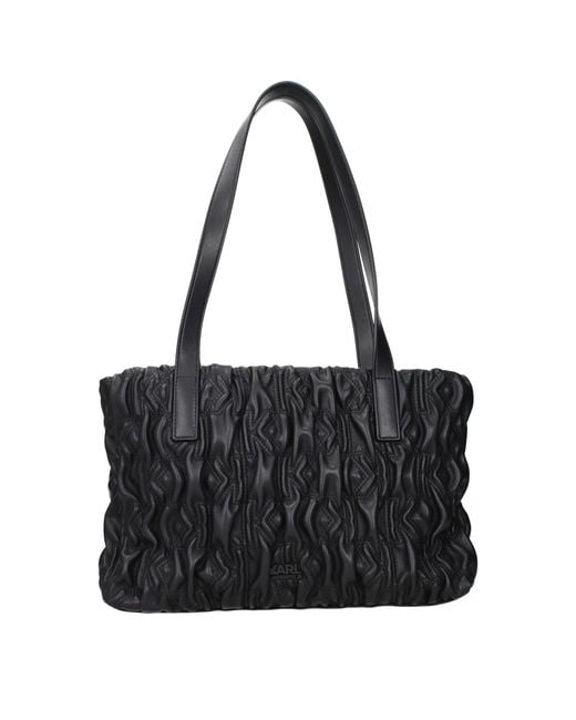 Karl Lagerfeld Black Polyester Shoulder Bag