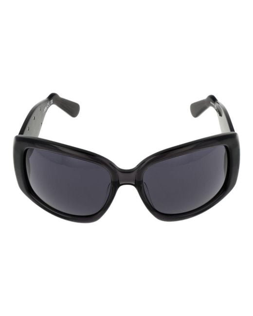 Gcds Black Acetate Sunglasses