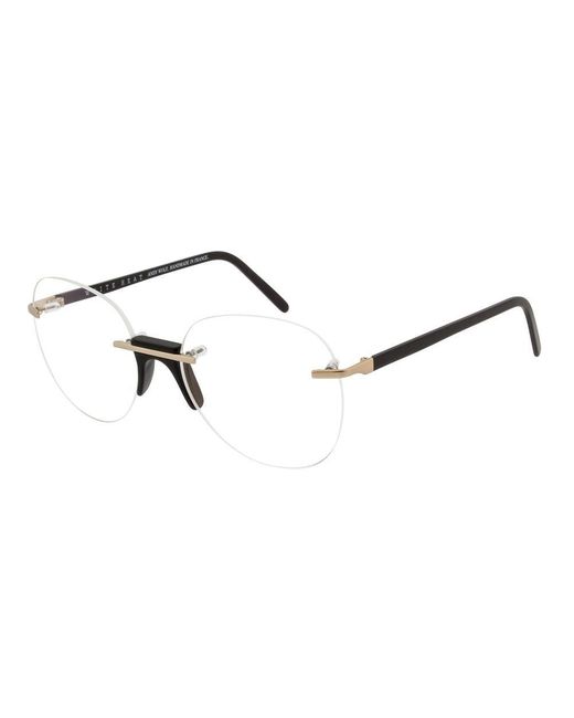 Andy Wolf Brown Black Metal Glasses (frames)
