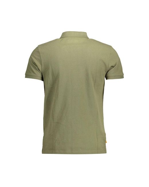 Timberland Green Slim Fit Embroidered Polo Shirt for men