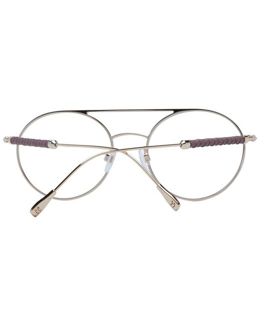 Tod's Metallic Brown Metal Glasses (frames) for men