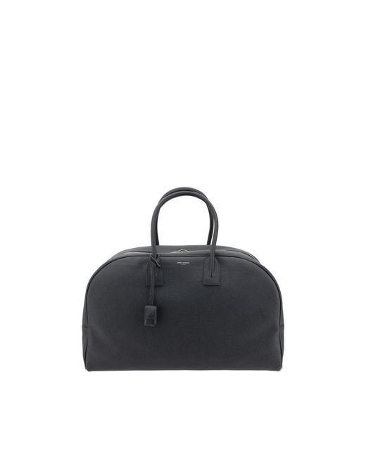 Saint Laurent Black Bowling Travel Bag for men