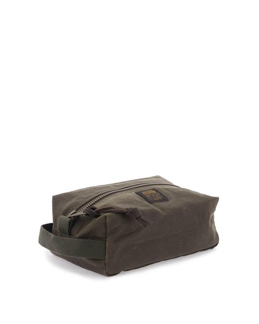 Filson Brown Beauty Case In Thin Cloth