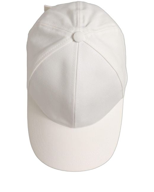 Dolce & Gabbana Multicolor Men White Cotton Baseball Capello 6 Panels Hat for men