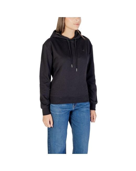Calvin Klein Black Cotton Hoodie