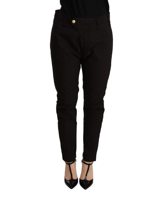 CYCLE Black Mid Waist BAGGY Fit Skinny Trouser for men