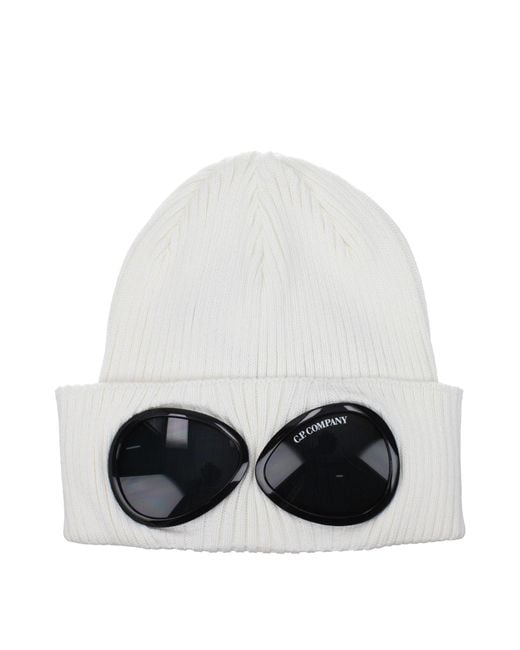 C P Company Black Cotton Beanie Accessory for men