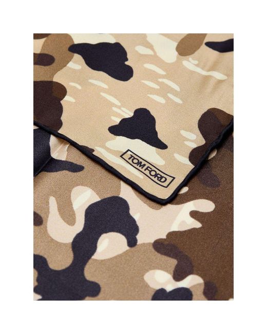 Tom Ford Metallic Silk Pocket Square for men