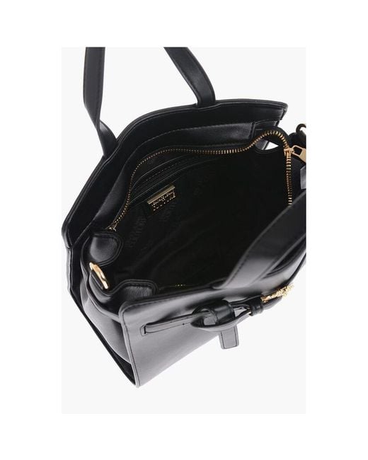Versace Black Polyester Tote Bag