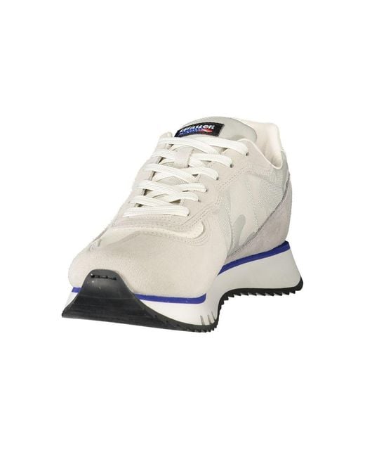 Blauer White Leather Sneaker for men