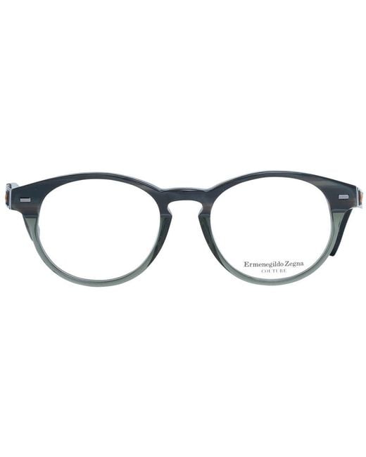 Zegna Gray Plastic Glasses (frames) for men