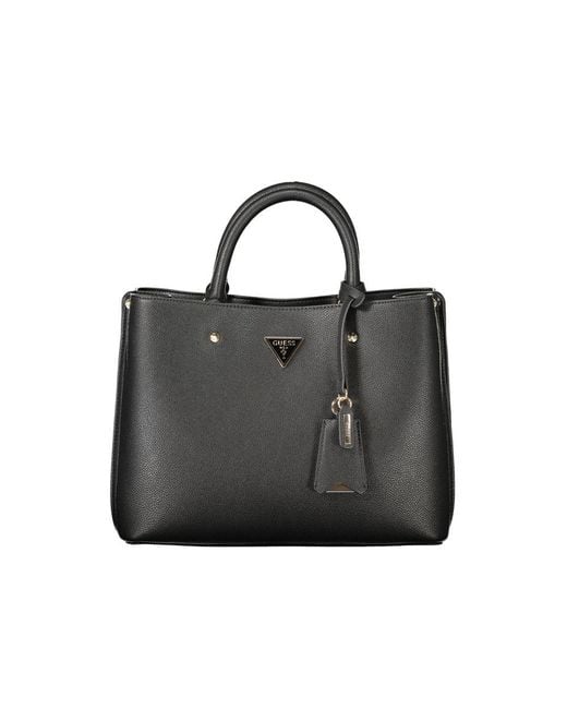Guess Black Polyurethane Bag"