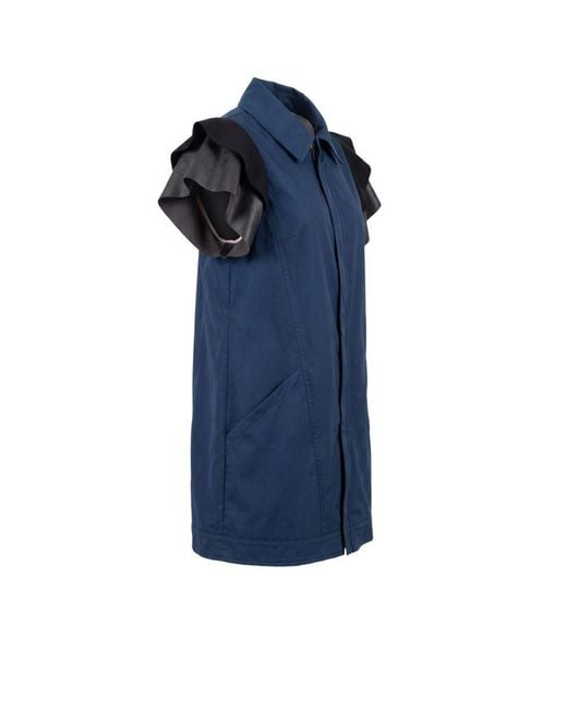 Trussardi Blue Polyester Jacket