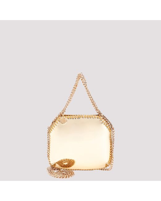 Stella McCartney Natural Gold Polyurethane Mini Handbag