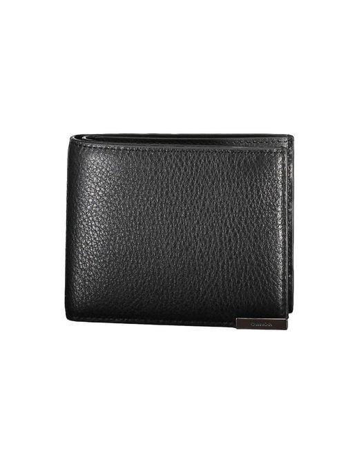 Calvin Klein Black Leather Wallet for men