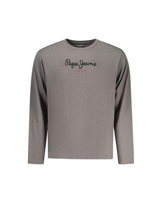Pepe Jeans Gray Grigio Cotton Men T for men
