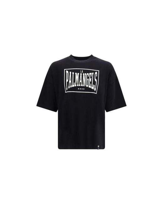 Palm Angels Black Cotton T for men