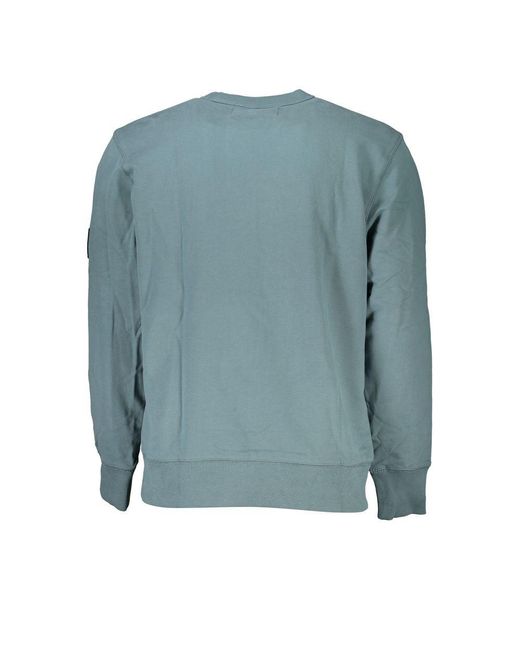 Calvin Klein Blue Cotton Sweater for men