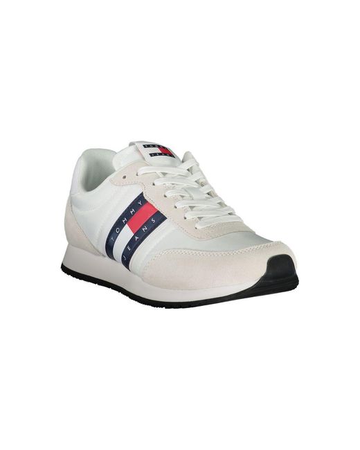 Tommy Hilfiger White Sleek Sneakers With Contrasting Details for men