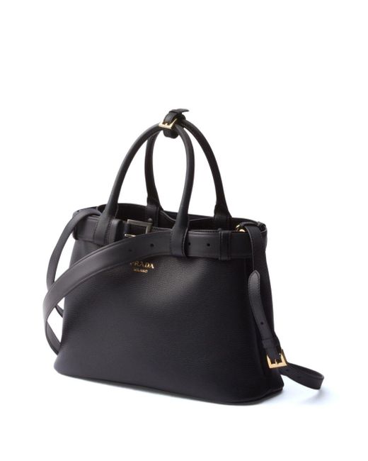 Prada Black Buckle Bags