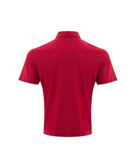 Gran Sasso Red Cotton Polo Shirt for men