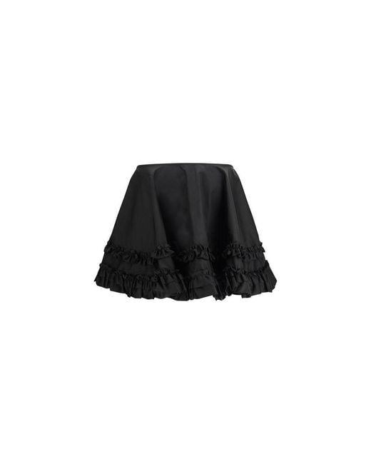 Ganni Black Recycled Polyamide Mini Skirt