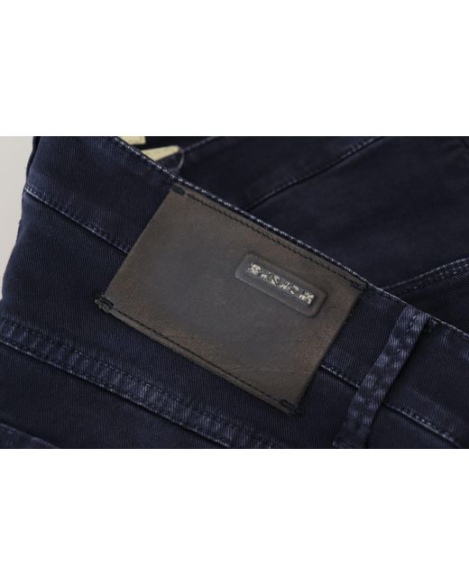 Acht Blue Cotton Tapered Slim Fitcasual Denim Jeans for men