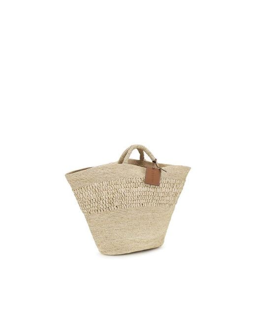 Manebí Natural Beige Raffia Handbag