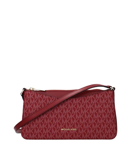 Michael Kors Red Arden Crossbody Bag Fabric/Cherry