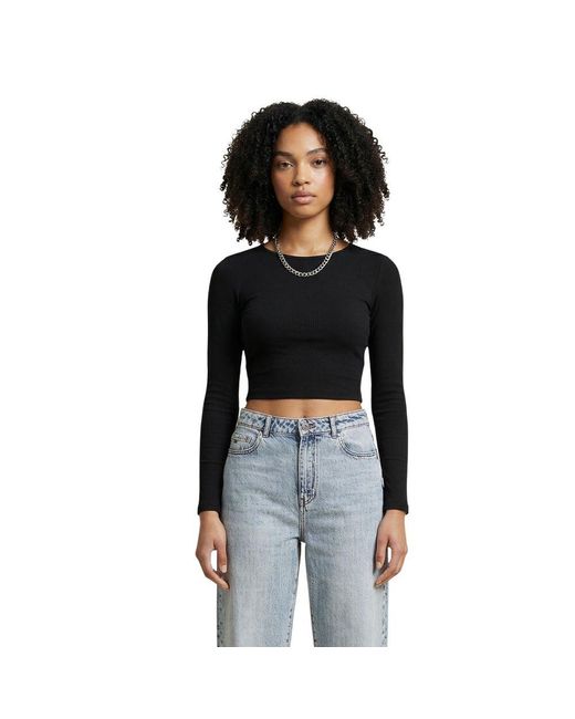 ONLY Black Viscose Sweatshirt