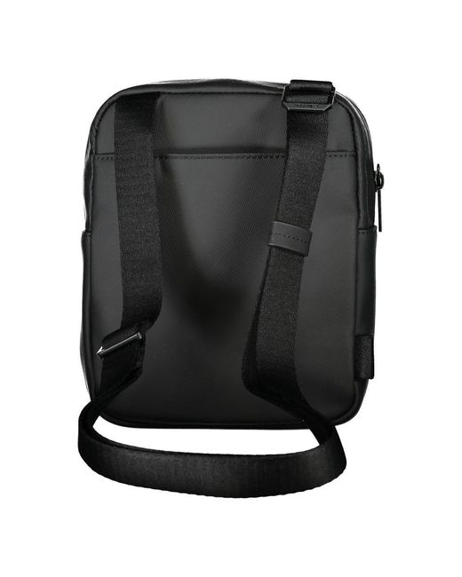 Calvin Klein Black Sleek Recycled Polyester Shoulder Bag for men