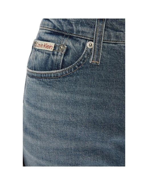 Calvin Klein Blue Cotton Slim Fit Jean