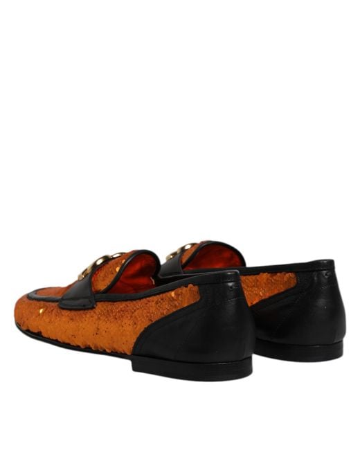 Dolce&Gabbana men sequin-embellished loafers Size7 Dolce&Gabbana Men main image 2