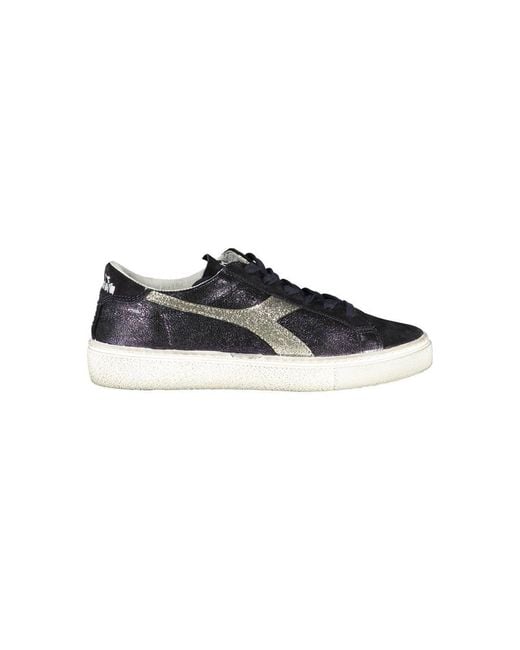 Diadora Black Leather Sneaker